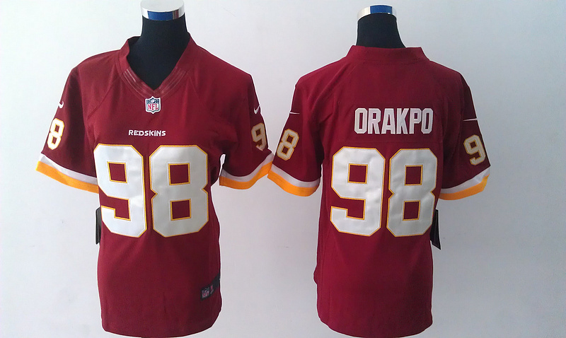 Nike Redskins 98 Brian Orakpo Red Limited Women Jersey