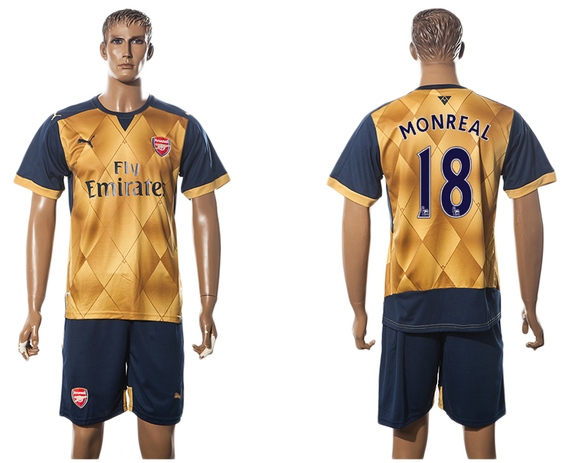 2015-16 Arsenal 18 MONREAL Away Jersey