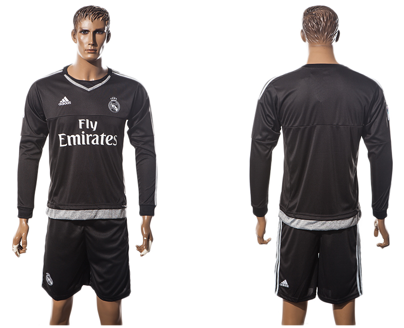 2015-16 Real Madrid Home Goalkeeper Long Sleeve Jersey