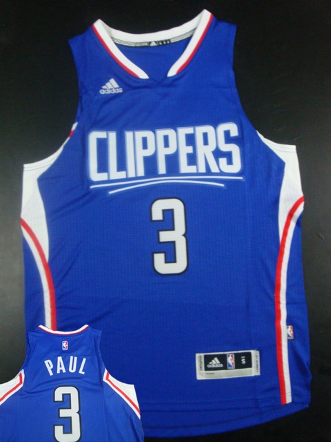 Clippers 3 Chris Paul Blue 2015 New Rev 30 Jersey (hot printed)