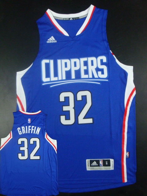 Clippers 32 Blake Griffin Blue 2015 New Rev 30 Jersey (hot printed)
