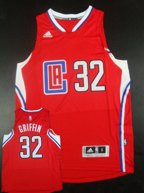 Clippers 32 Blake Griffin Red 2015 New Rev 30 Jersey (hot printed)