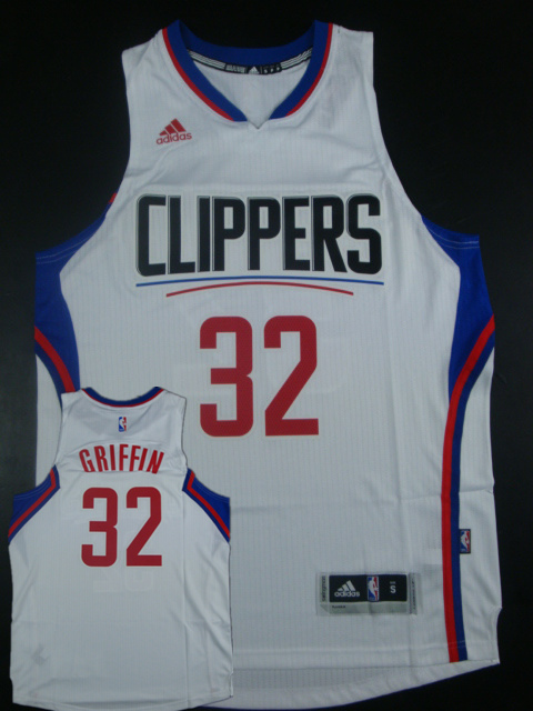 Clippers 32 Blake Griffin White 2015 New Rev 30 Jersey (hot printed)