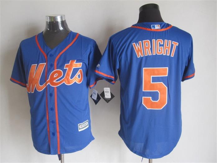 Mets 5 David Wright Blue New Cool Base Jersey
