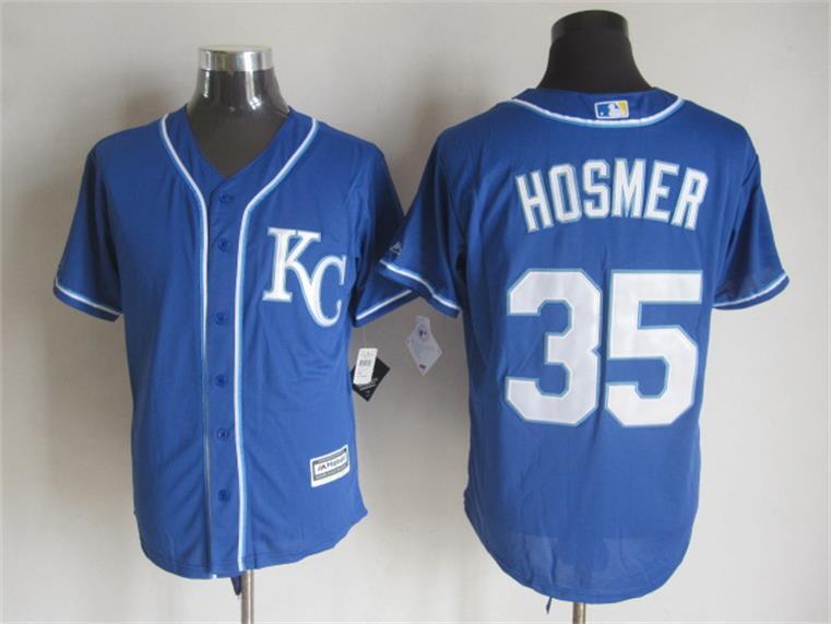 Royals 35 Eric Hosmer Blue New Cool Base Jersey