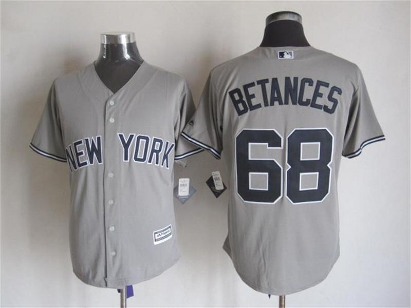 Yankees 68 Dellin Betances Grey New Cool Base Jersey