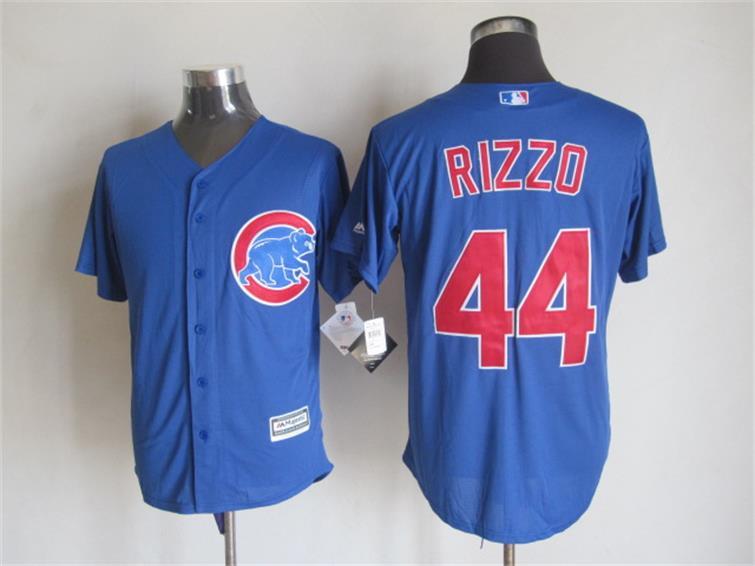 Cubs 44 Anthony Rizzo Blue New Cool Base Jersey - Click Image to Close