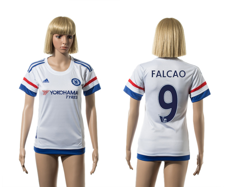 2015-16 Chelsea 9 FALCAO Away Women Jersey
