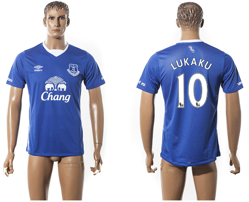 2015-16 Everton 10 LUKAKU Home Thailand Jersey