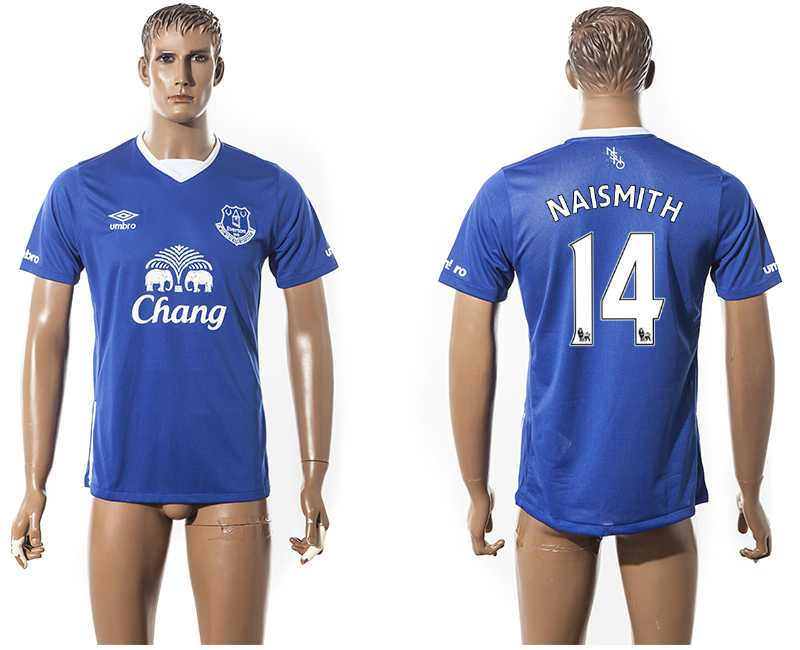 2015-16 Everton 14 NAISMITH Home Thailand Jersey