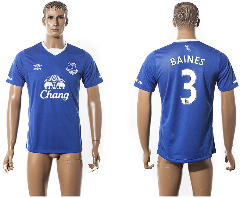 2015-16 Everton 3 BAINES Home Thailand Jersey