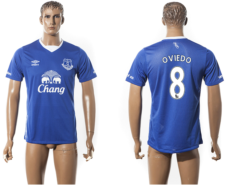 2015-16 Everton 8 OVIEDO Home Thailand Jersey