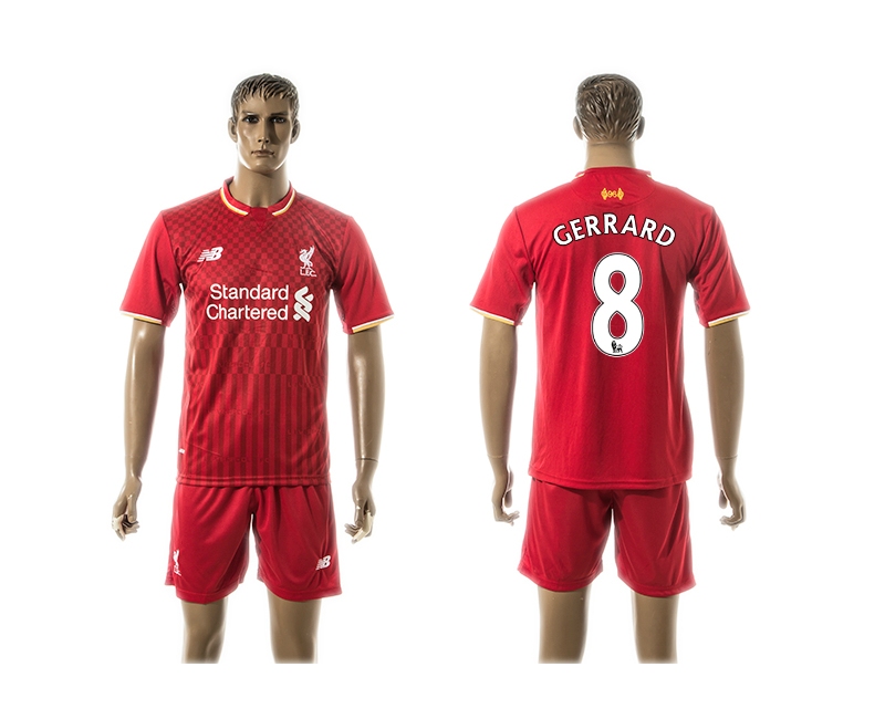 2015-16 Liverpool 8 GERRARD Home Jersey