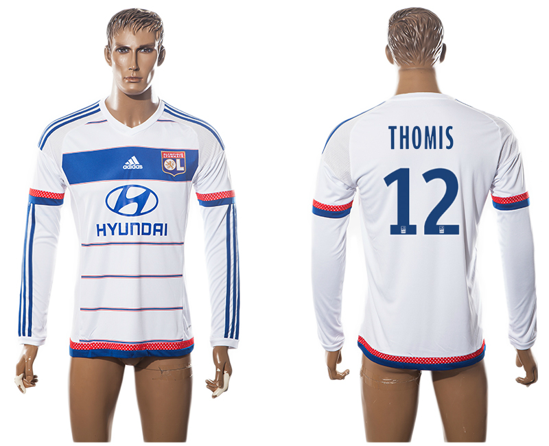 2015-16 Lyon 12 THOMIS Home Long Sleeve Thailand Jersey