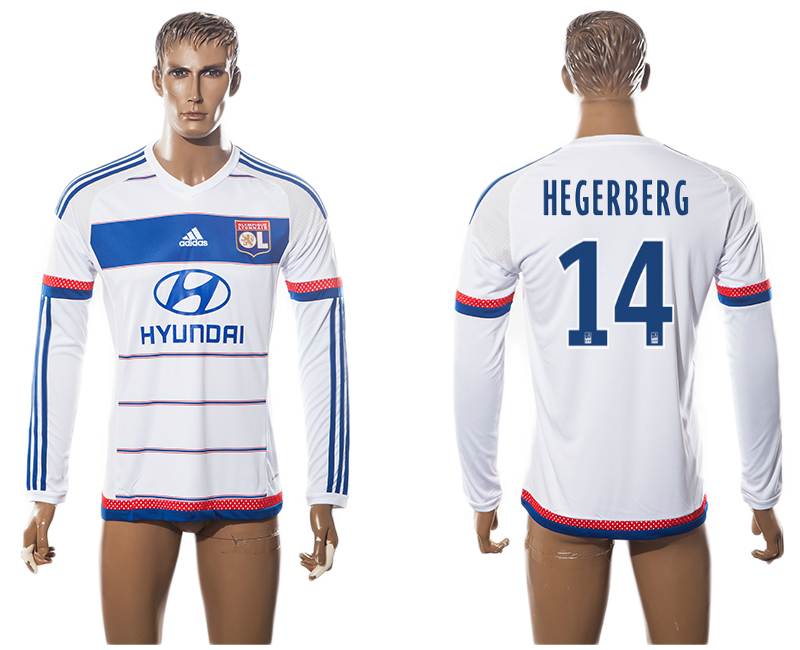2015-16 Lyon 14 HEGERBERG Long Sleeve Home Thailand Jersey