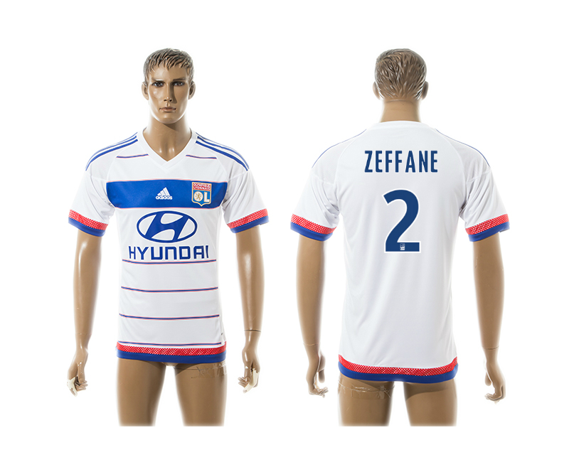 2015-16 Lyon 2 ZEFFANE Home Thailand Jersey 2015-16 Lyon 2 ZEFFANE Home Thailand Jersey
