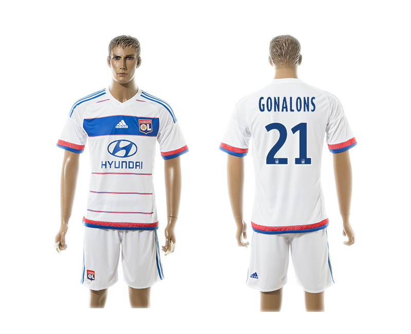 2015-16 Lyon 21 GONALONS Home Jersey