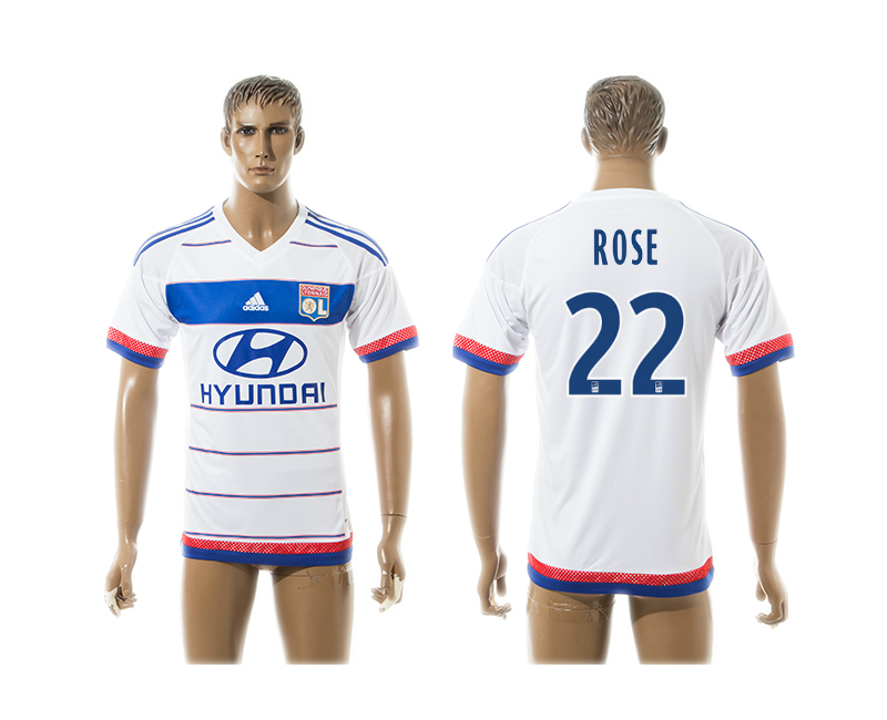 2015-16 Lyon 22 ROSE Home Thailand Jersey