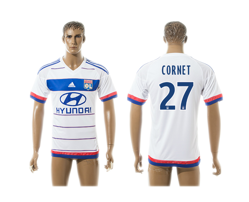 2015-16 Lyon 27 CORNET Home Thailand Jersey