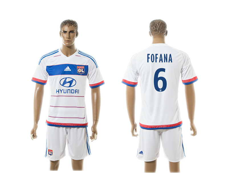 2015-16 Lyon 6 FOFANA Home Jersey