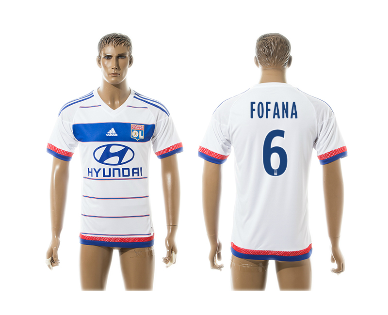 2015-16 Lyon 6 FOFANA Home Thailand Jersey