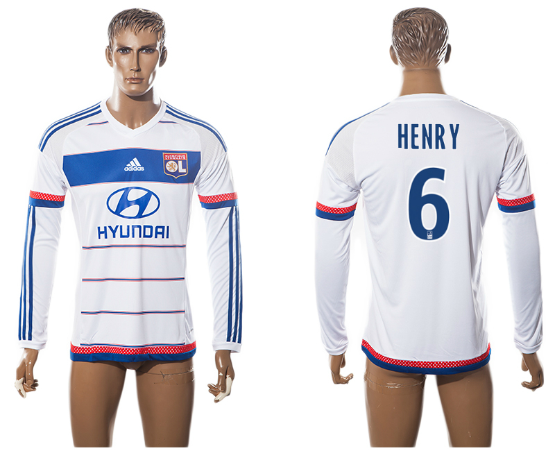 2015-16 Lyon 6 HENRY Home Long Sleeve Thailand Jersey