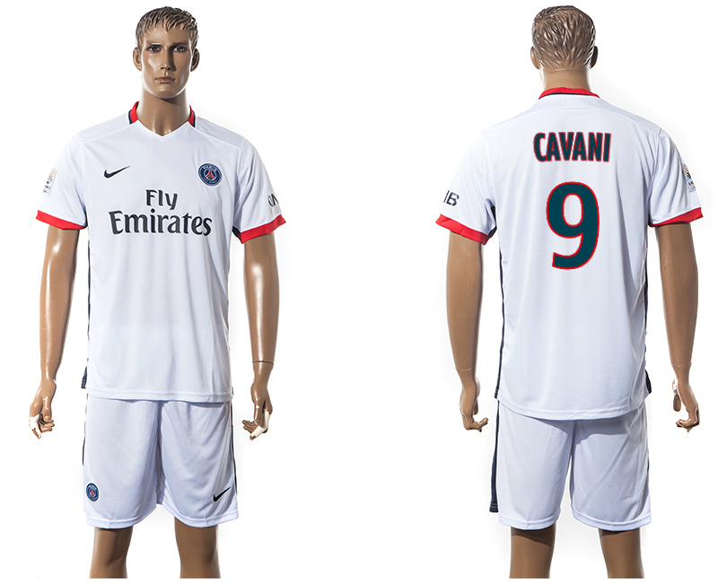 2015-16 Paris Saint-Germain 9 CAVANI Away Jersey