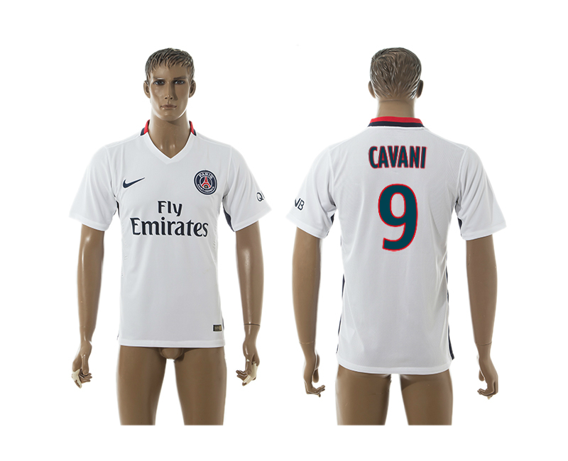 2015-16 Paris Saint-Germain 9 CAVANI Away Thailand Jersey