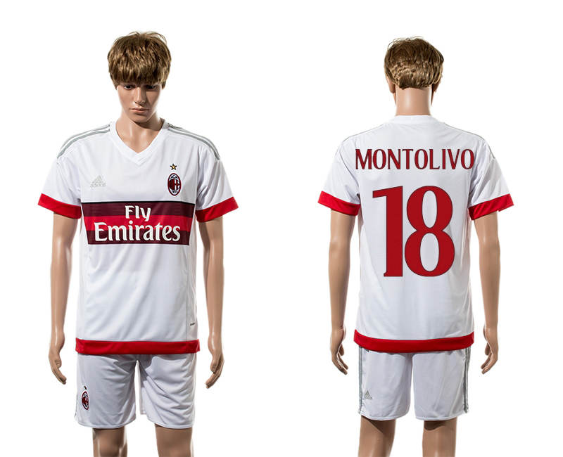 2015-16 AC Milan 18 MONTOLIVO Away Jersey