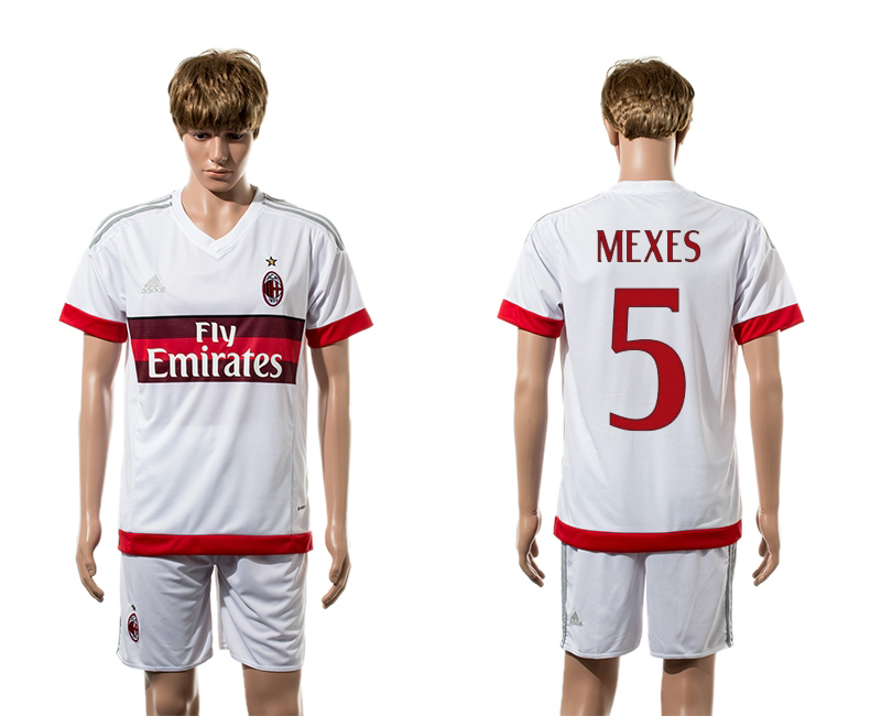2015-16 AC Milan 5 MEXES Away Jersey