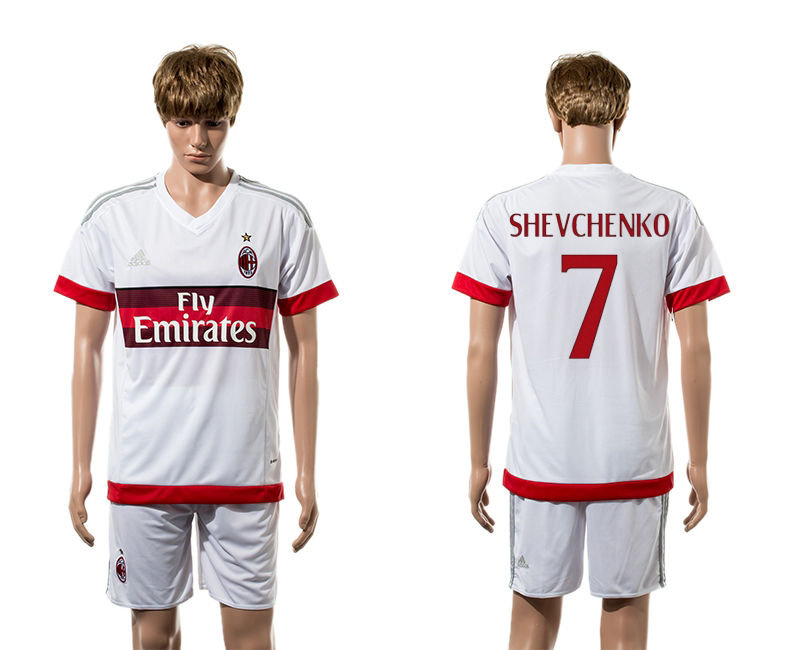 2015-16 AC Milan 7 SHEVCHENKO Away Jersey