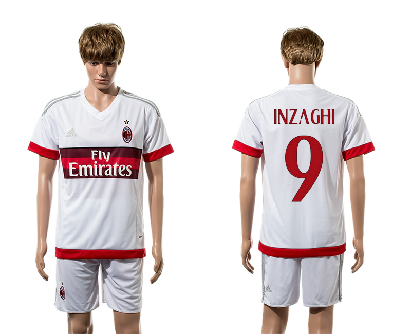 2015-16 AC Milan 9 INZAGHI Away Jersey