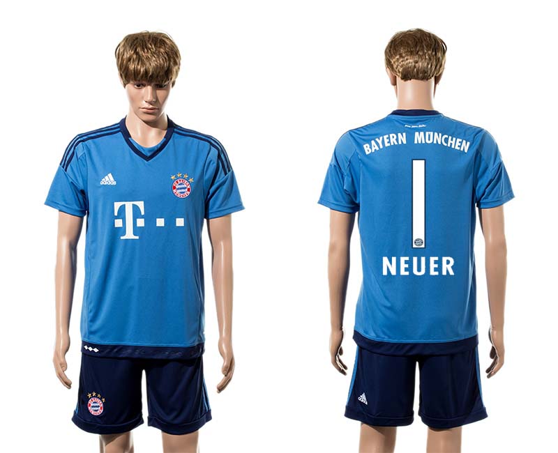 2015-16 Bayern Munchen 1 NEUER Goalkeeper Jersey