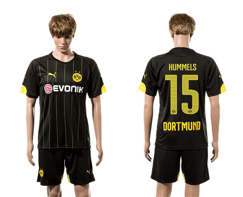 2015-16 Dortmund 15 HUMMELS Away Jersey