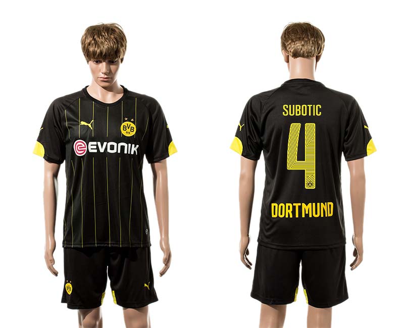 2015-16 Dortmund 4 SUBOTIC Away Jersey