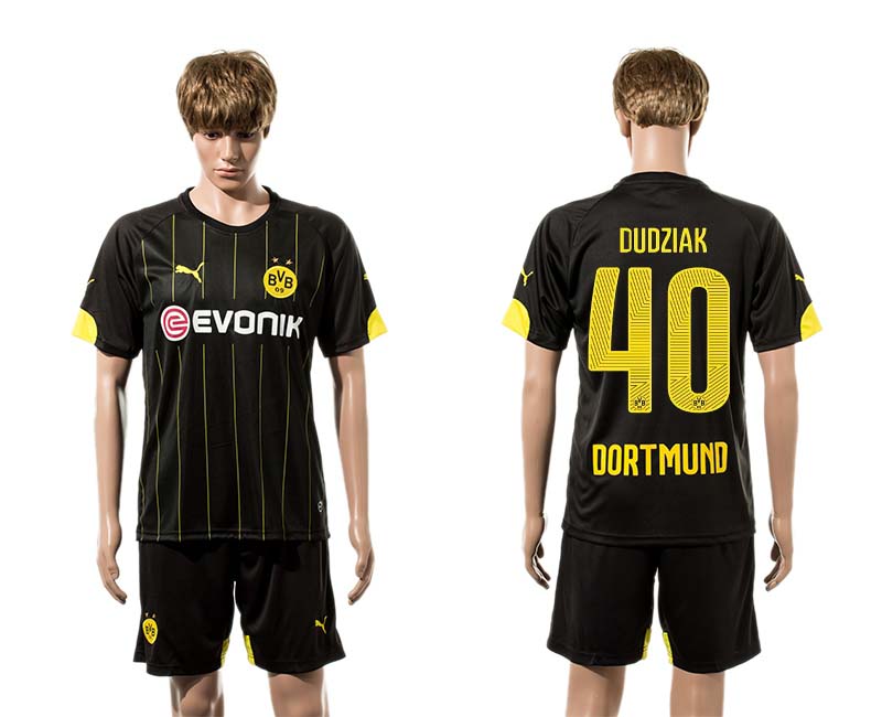 2015-16 Dortmund 40 DUDZIAK Away Jersey