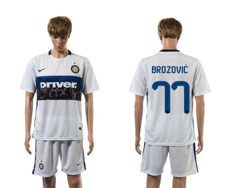 2015-16 Inter Milan 77 BROZOVIC Away Jersey