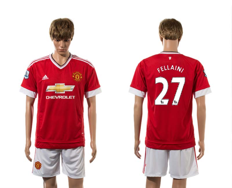 2015-16 Manchester United 27 FELLAINI Home Jersey