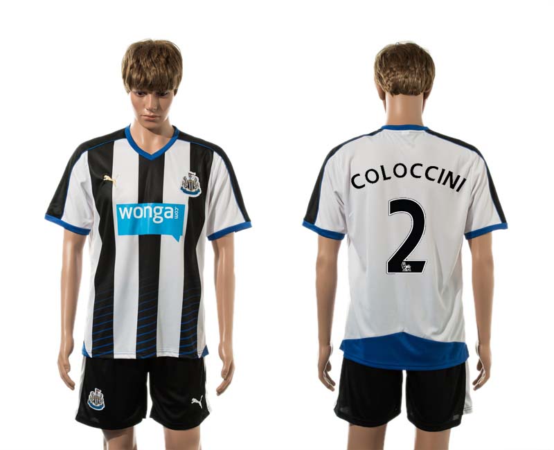 2015-16 Newcastle United 2 COLOCCINI Home Jersey