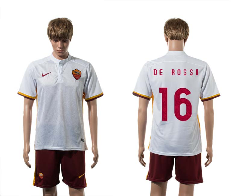 2015-16 Rome 16 DE ROSSI Away Jersey