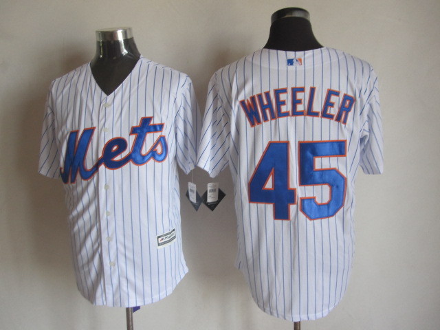 Mets 45 Zack Wheeler White New Cool Base Jersey