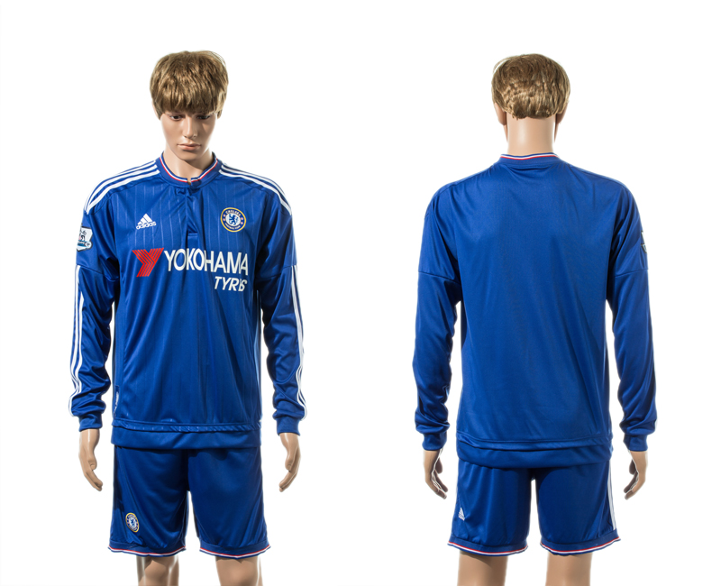 2015-16 Chelsea Home Long Sleeve Jersey