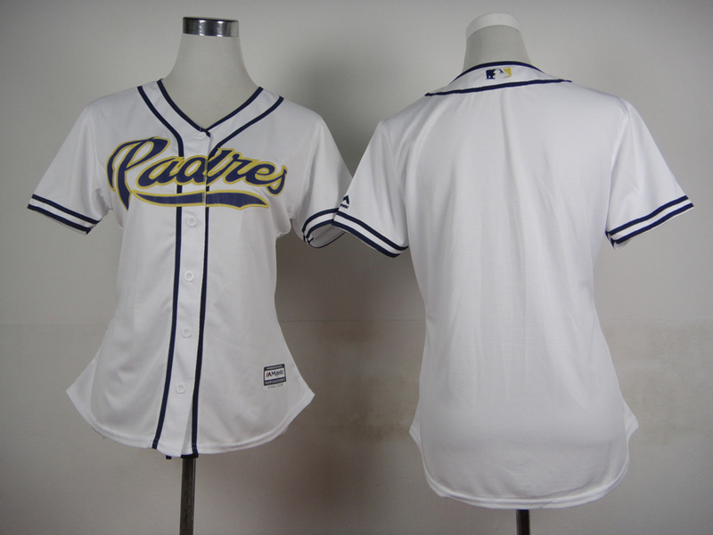 Padres Blank White Women New Cool Base Jersey Padres Blank White Women New Cool Base Jersey