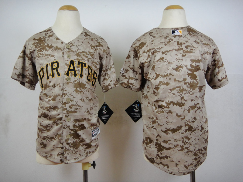 Pirates Blank Camo Youth New Cool Base Jersey