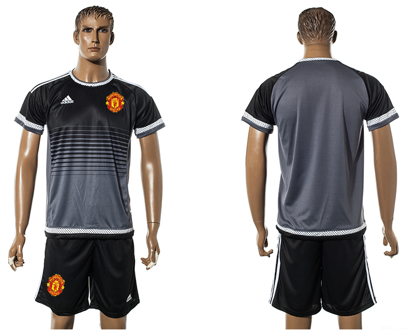 2015-16 Manchester United Black Training Jersey