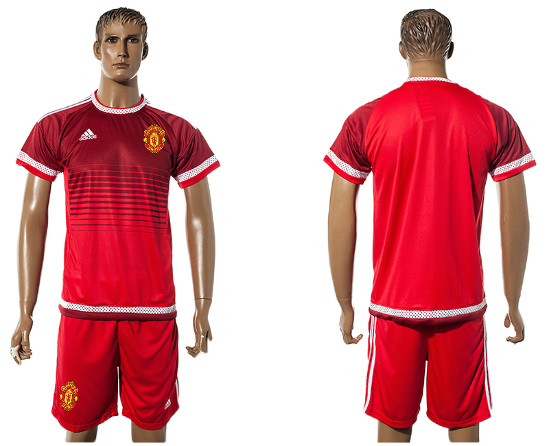 2015-16 Manchester United Red Training Jersey
