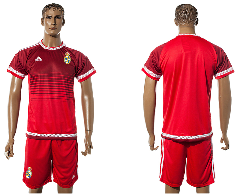 2015-16 Real Madrid Red Training Jersey