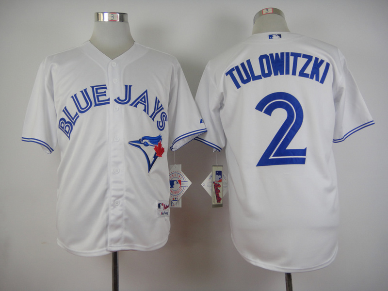 Blue Jays 2 Troy Tulowitzki White Authentic Jersey