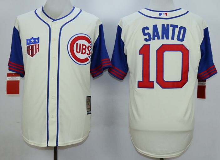 Cubs 10 Ron Santo Cream 1942 Turn Back The Clock Jersey Cubs 10 Ron Santo Cream 1942 Turn Back The Clock Jersey
