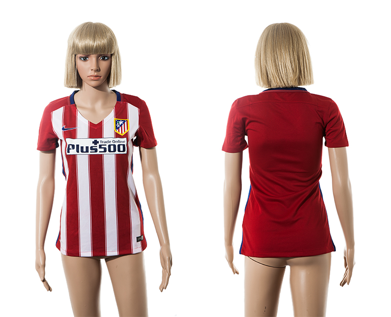 2015-16 Atletico Madrid Home Women Jersey
